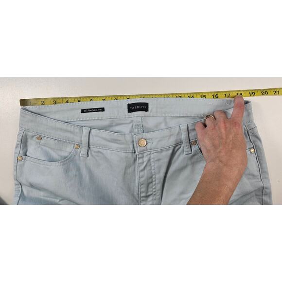Slim Ankle Jeans - Zenith Wash talbots career casual size 16 comfort high rise - Picture 8 of 10